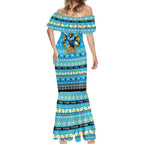 Personalized Titans Rugby Xmas Mermaid Dress Australia NRL Mascot