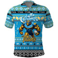 Personalized Titans Rugby Xmas Polo Shirt Australia NRL Mascot