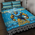 Titans Rugby Xmas Quilt Bed Set Australia NRL Mascot