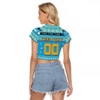 Personalized Titans Rugby Xmas Raglan Cropped T Shirt Australia NRL Mascot