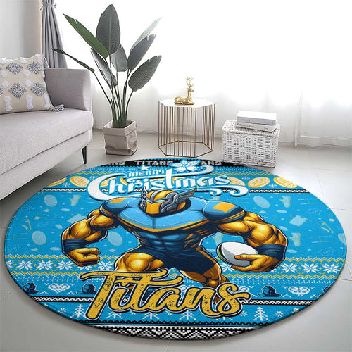Titans Rugby Xmas Round Carpet Australia NRL Mascot
