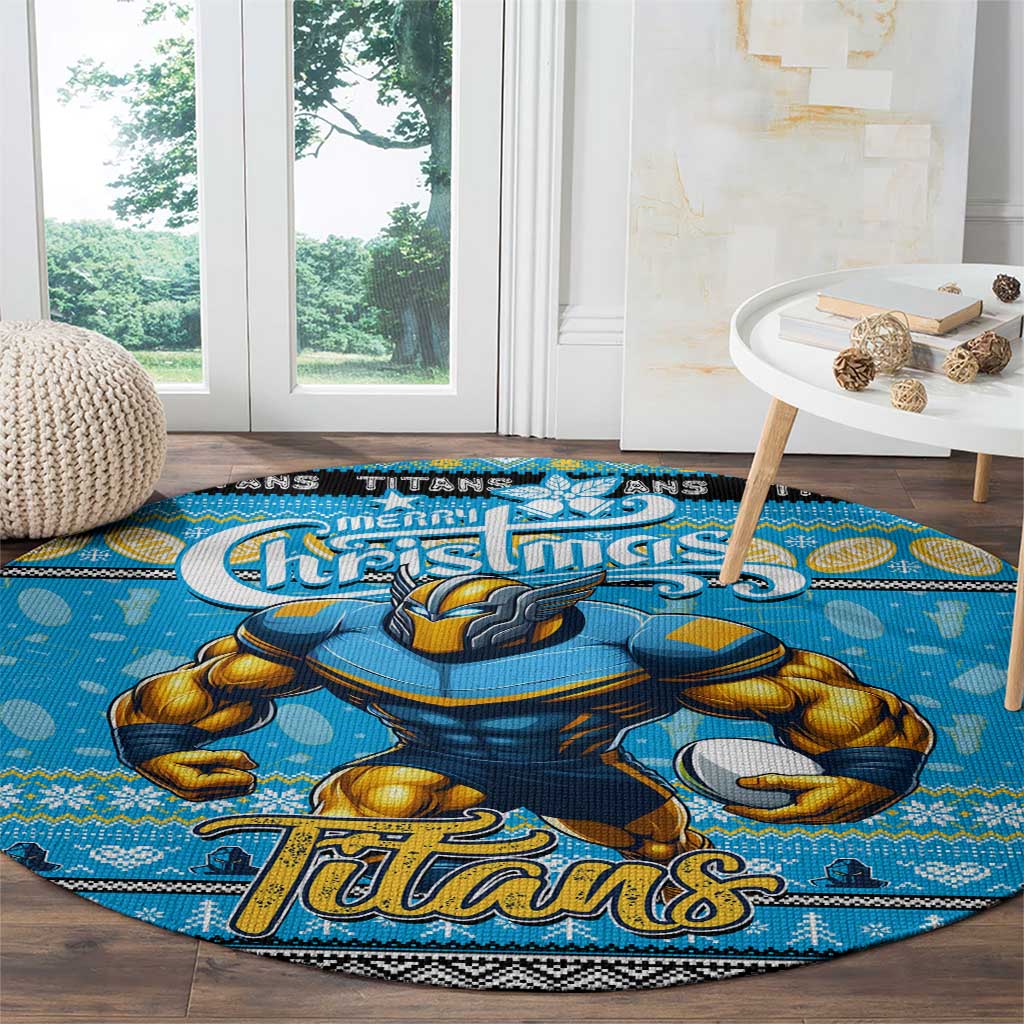 Titans Rugby Xmas Round Carpet Australia NRL Mascot