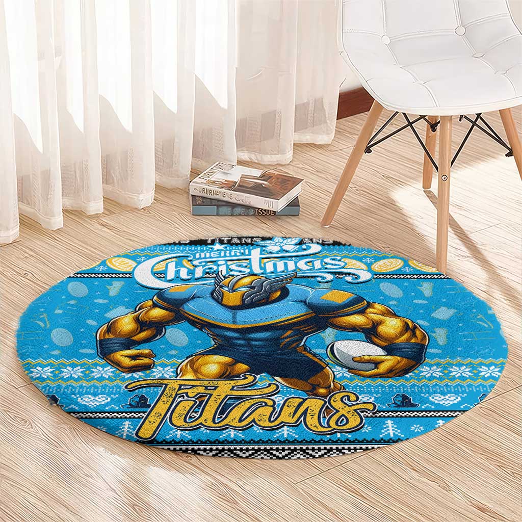 Titans Rugby Xmas Round Carpet Australia NRL Mascot