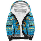 Personalized Titans Rugby Xmas Sherpa Hoodie Australia NRL Mascot