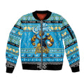 Personalized Titans Rugby Xmas Sleeve Zip Bomber Jacket Australia NRL Mascot