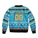 Personalized Titans Rugby Xmas Sleeve Zip Bomber Jacket Australia NRL Mascot