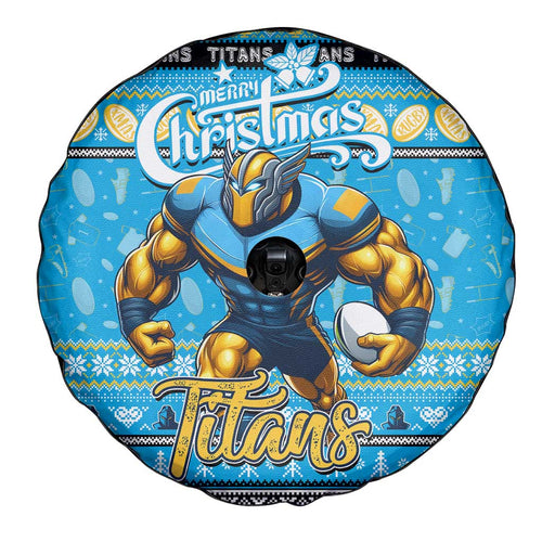 Titans Rugby Xmas Spare Tire Cover Australia NRL Mascot