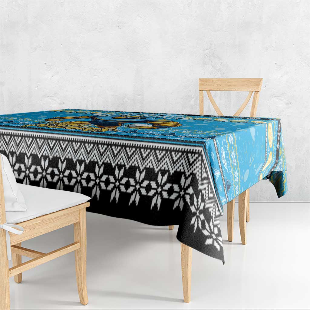 Titans Rugby Xmas Tablecloth Australia NRL Mascot