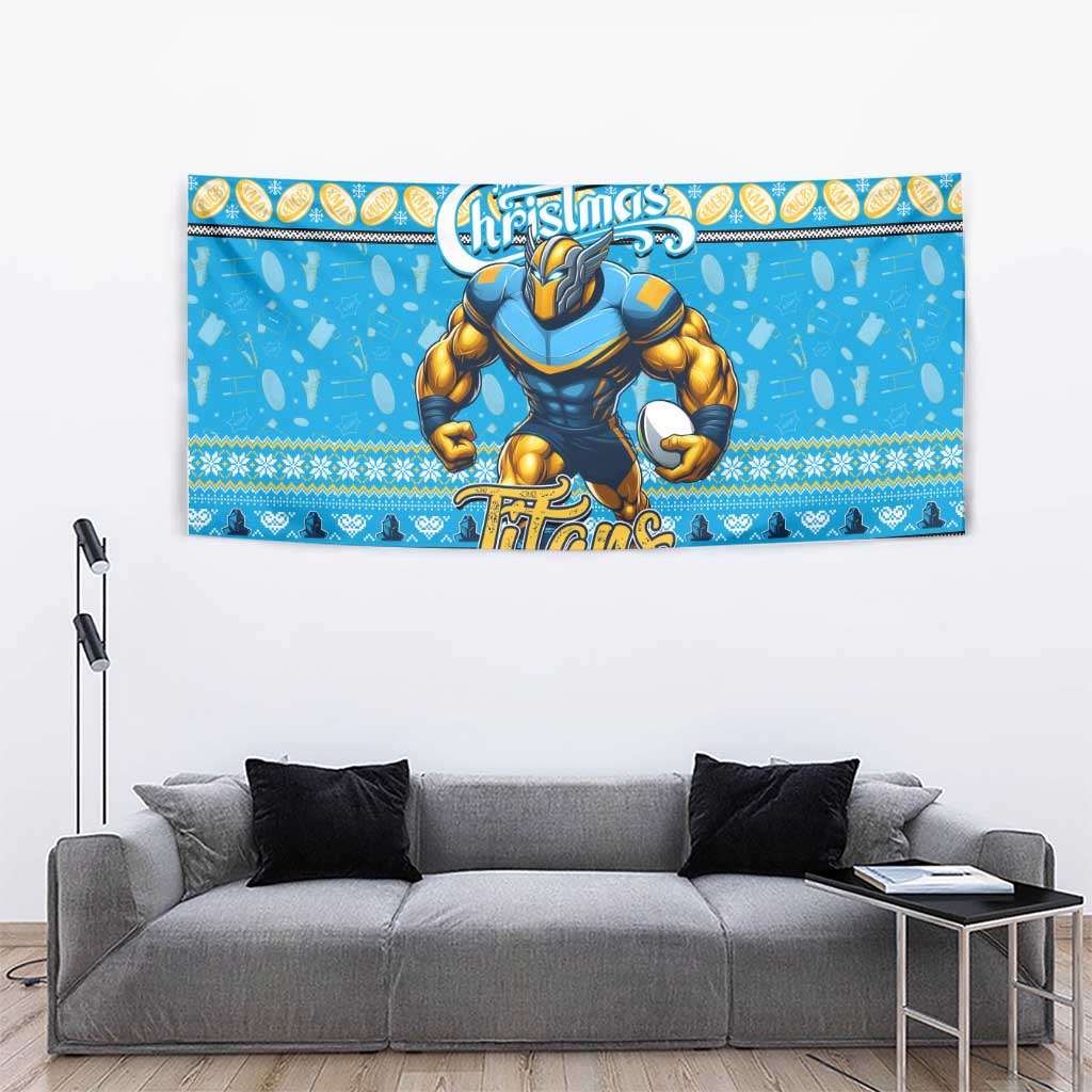 Titans Rugby Xmas Tapestry Australia NRL Mascot