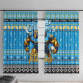 Titans Rugby Xmas Window Curtain Australia NRL Mascot