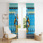 Titans Rugby Xmas Window Curtain Australia NRL Mascot