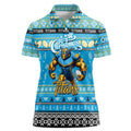 Personalized Titans Rugby Xmas Women Polo Shirt Australia NRL Mascot