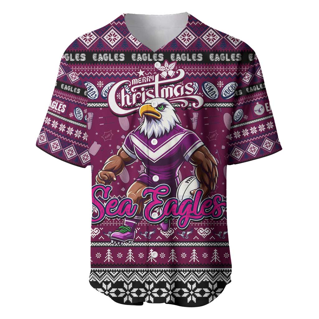 Personalized Sea Eagles Rugby Xmas Baseball Jersey Australia NRL Mascot