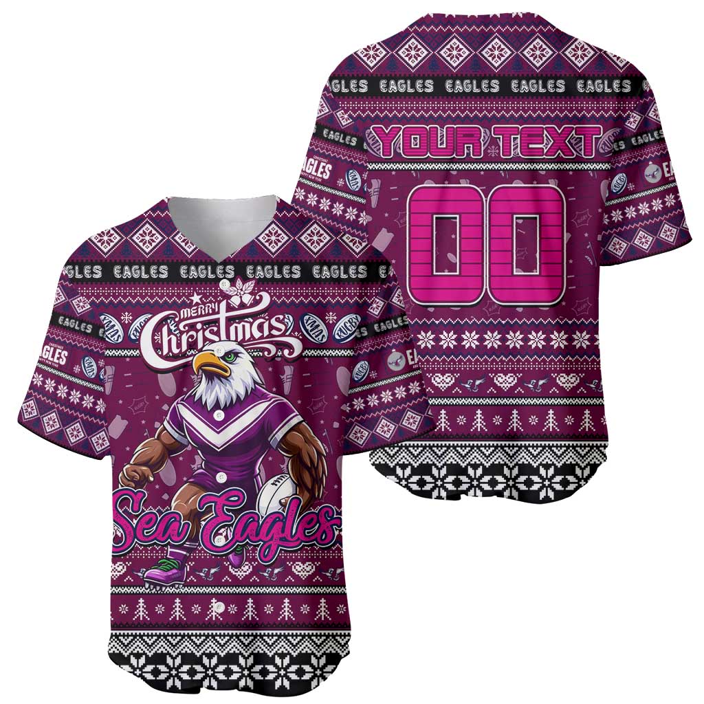 Personalized Sea Eagles Rugby Xmas Baseball Jersey Australia NRL Mascot