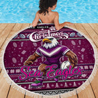Sea Eagles Rugby Xmas Beach Blanket Australia NRL Mascot