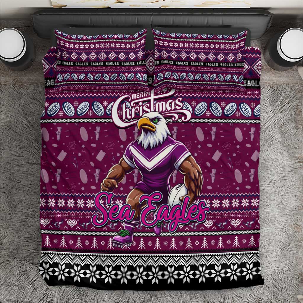 Sea Eagles Rugby Xmas Bedding Set Australia NRL Mascot