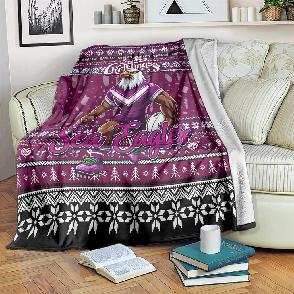 Sea Eagles Rugby Xmas Blanket Australia NRL Mascot