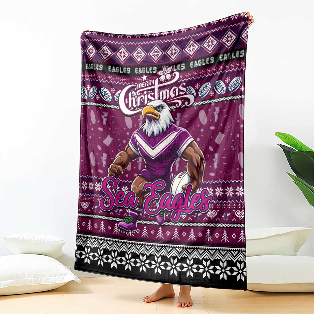 Sea Eagles Rugby Xmas Blanket Australia NRL Mascot