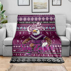 Sea Eagles Rugby Xmas Blanket Australia NRL Mascot