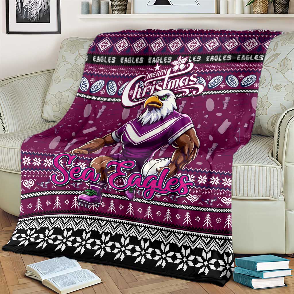 Sea Eagles Rugby Xmas Blanket Australia NRL Mascot