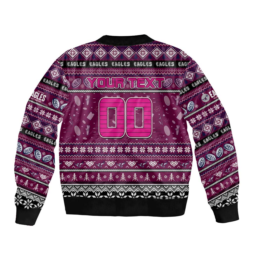 Personalized Sea Eagles Rugby Xmas Bomber Jacket Australia NRL Mascot