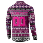 Personalized Sea Eagles Rugby Xmas Button Sweatshirt Australia NRL Mascot