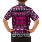 Personalized Sea Eagles Rugby Xmas Family Matching Off The Shoulder Long Sleeve Dress and Hawaiian Shirt Australia NRL Mascot
