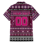 Personalized Sea Eagles Rugby Xmas Family Matching Off Shoulder Short Dress and Hawaiian Shirt Australia NRL Mascot