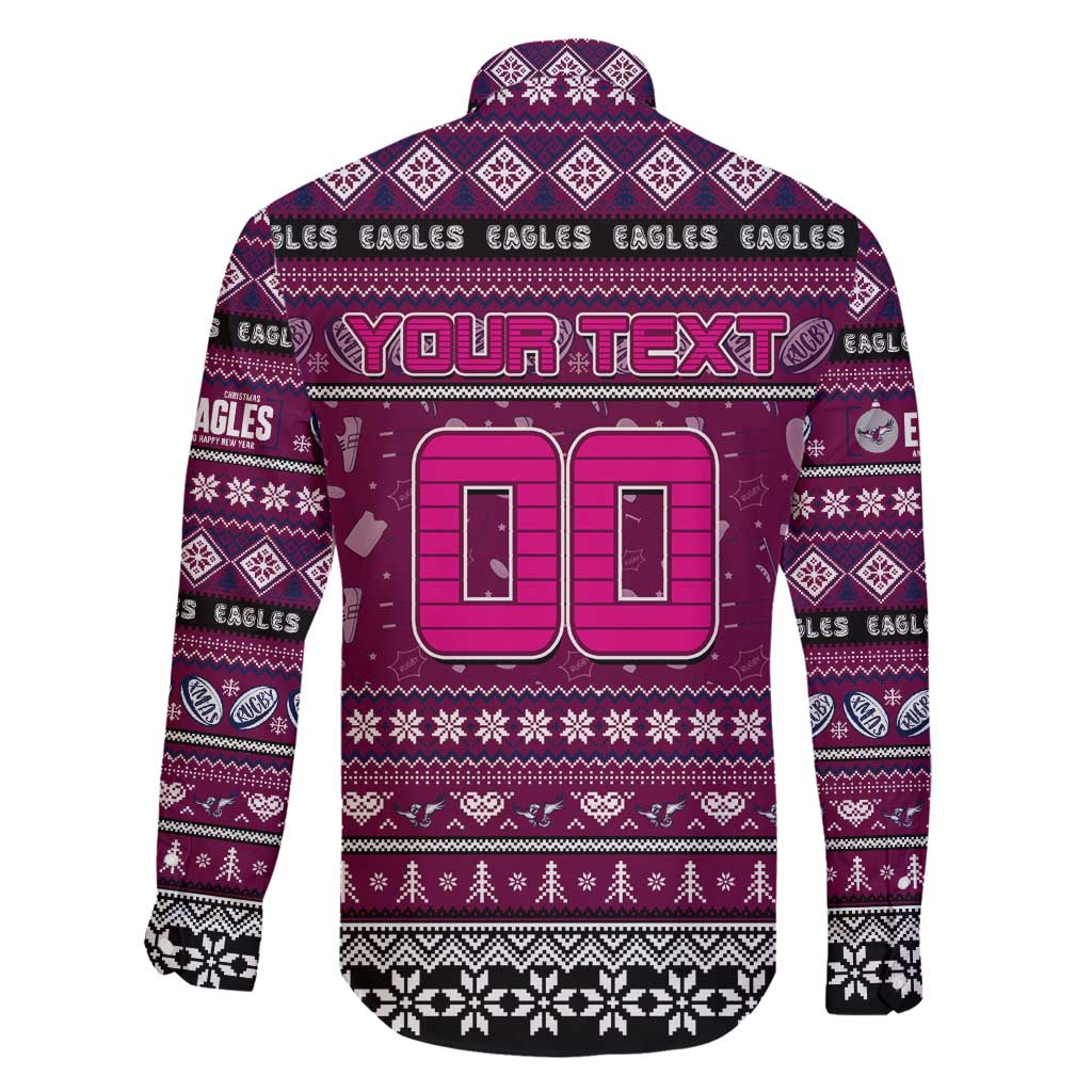 Personalized Sea Eagles Rugby Xmas Family Matching Puletasi and Hawaiian Shirt Australia NRL Mascot