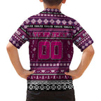 Personalized Sea Eagles Rugby Xmas Family Matching Short Sleeve Bodycon Dress and Hawaiian Shirt Australia NRL Mascot