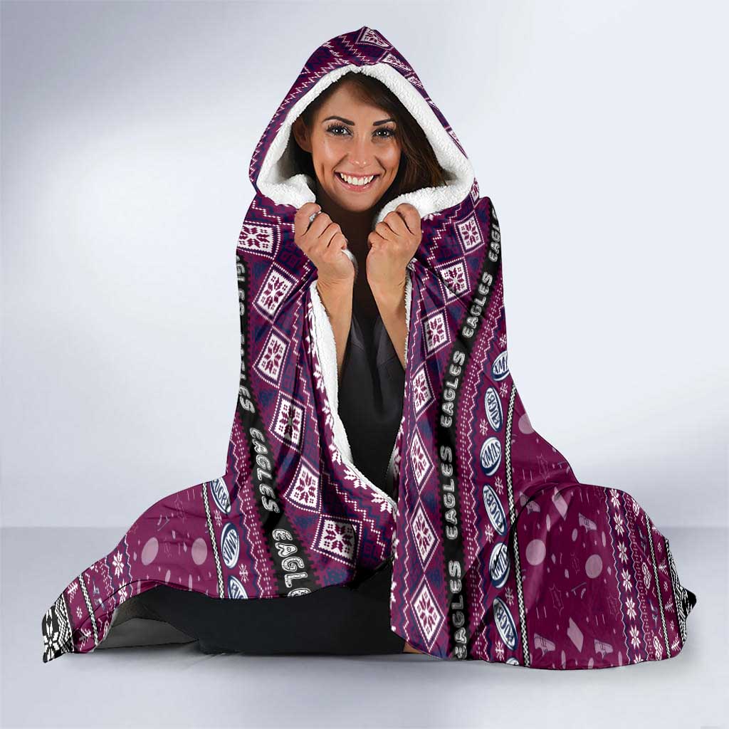 Sea Eagles Rugby Xmas Hooded Blanket Australia NRL Mascot