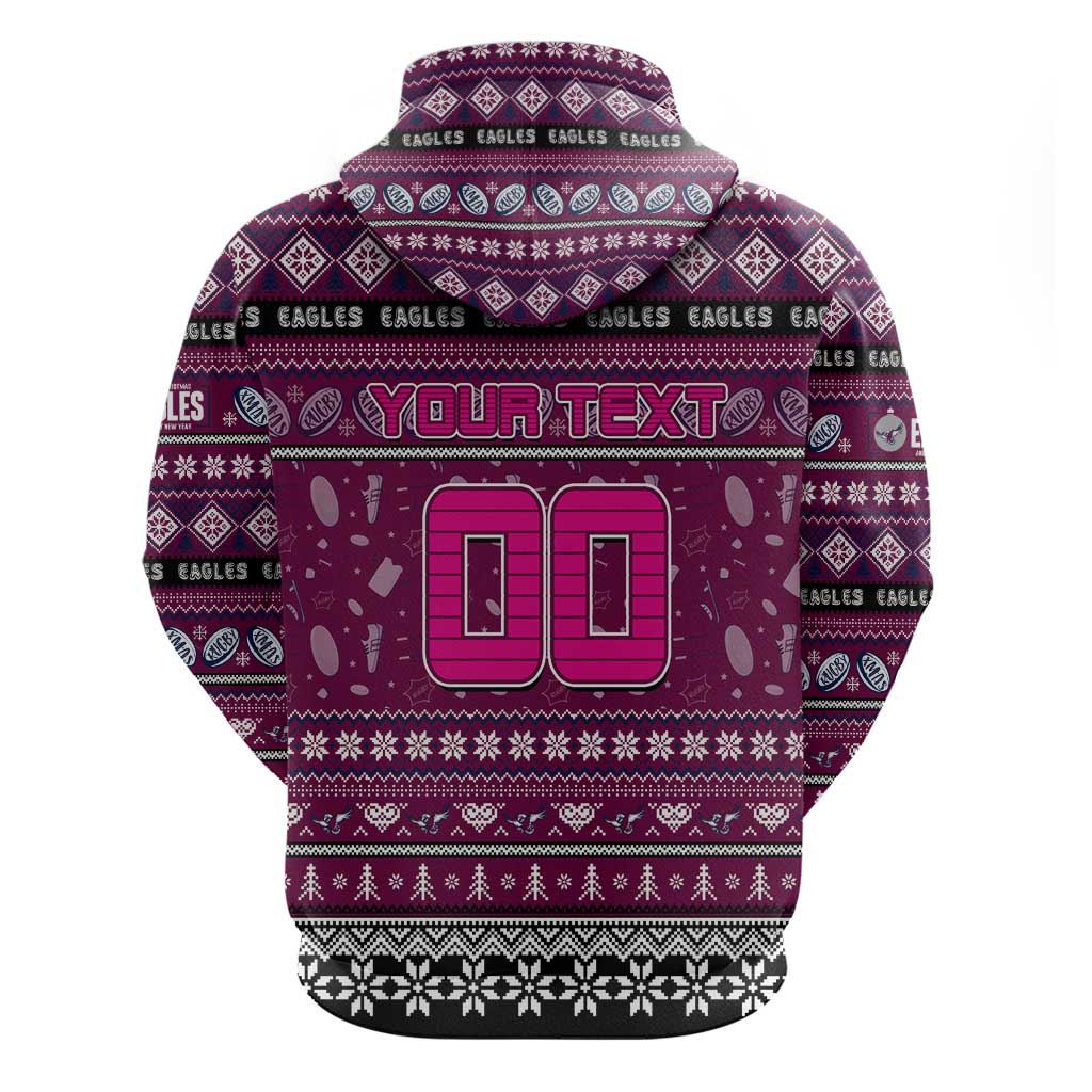 Personalized Sea Eagles Rugby Xmas Hoodie Australia NRL Mascot