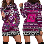 Personalized Sea Eagles Rugby Xmas Hoodie Dress Australia NRL Mascot