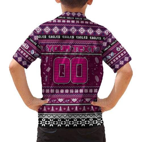 Personalized Sea Eagles Rugby Xmas Kid Hawaiian Shirt Australia NRL Mascot
