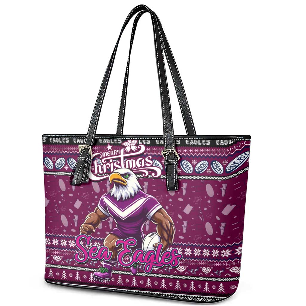 Sea Eagles Rugby Xmas Leather Tote Bag Australia NRL Mascot