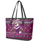 Sea Eagles Rugby Xmas Leather Tote Bag Australia NRL Mascot