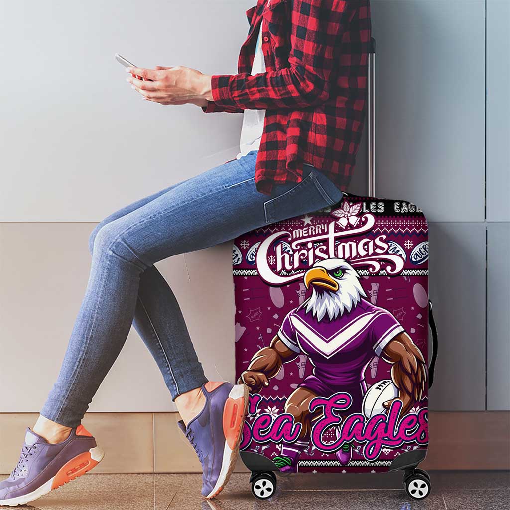 Sea Eagles Rugby Xmas Luggage Cover Australia NRL Mascot