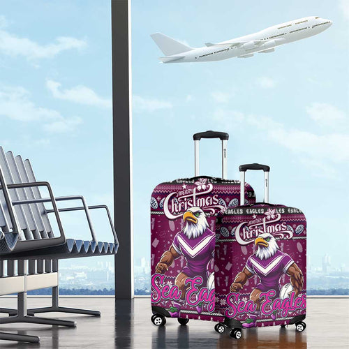 Sea Eagles Rugby Xmas Luggage Cover Australia NRL Mascot