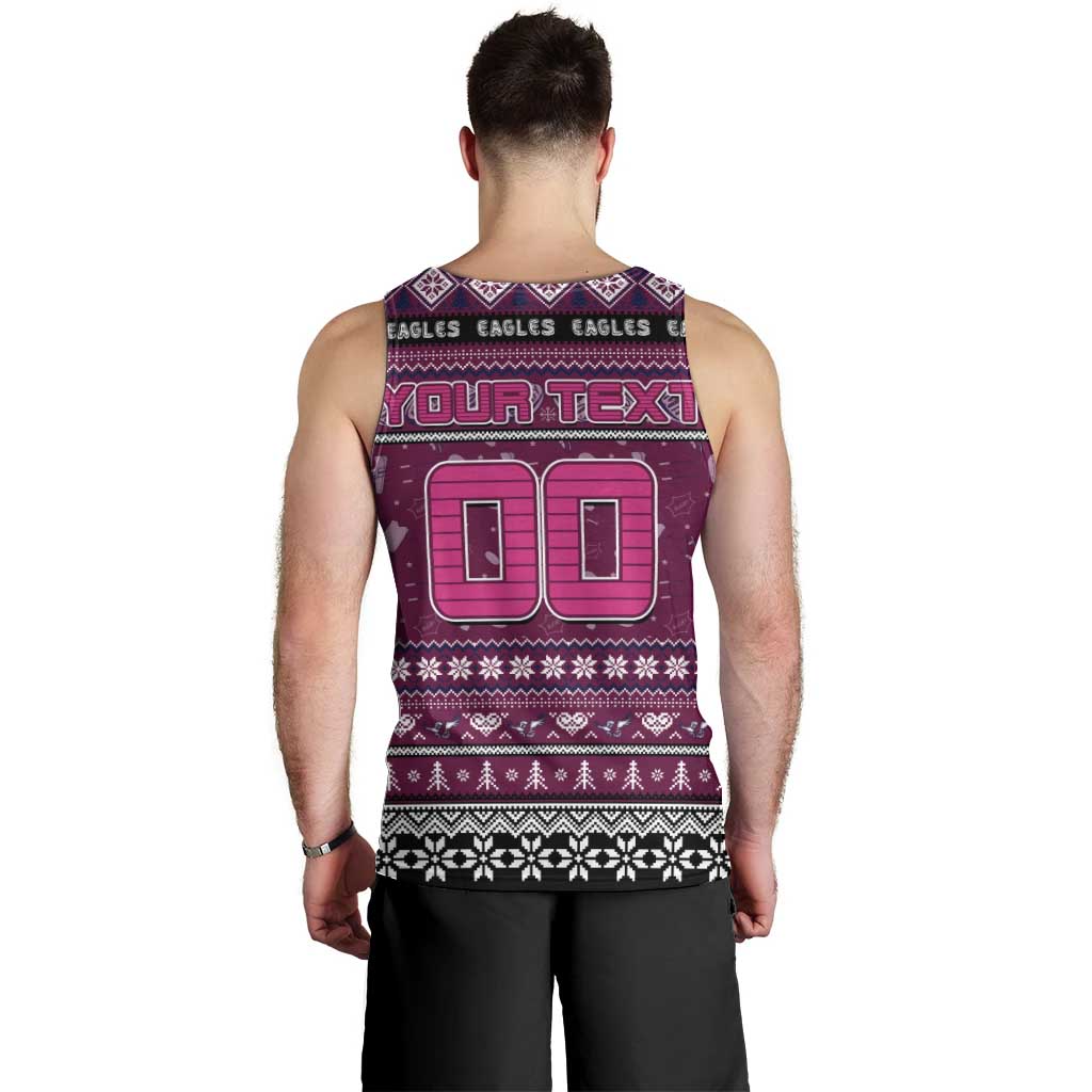 Personalized Sea Eagles Rugby Xmas Men Tank Top Australia NRL Mascot