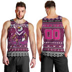Personalized Sea Eagles Rugby Xmas Men Tank Top Australia NRL Mascot
