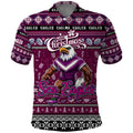Personalized Sea Eagles Rugby Xmas Polo Shirt Australia NRL Mascot