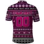 Personalized Sea Eagles Rugby Xmas Polo Shirt Australia NRL Mascot