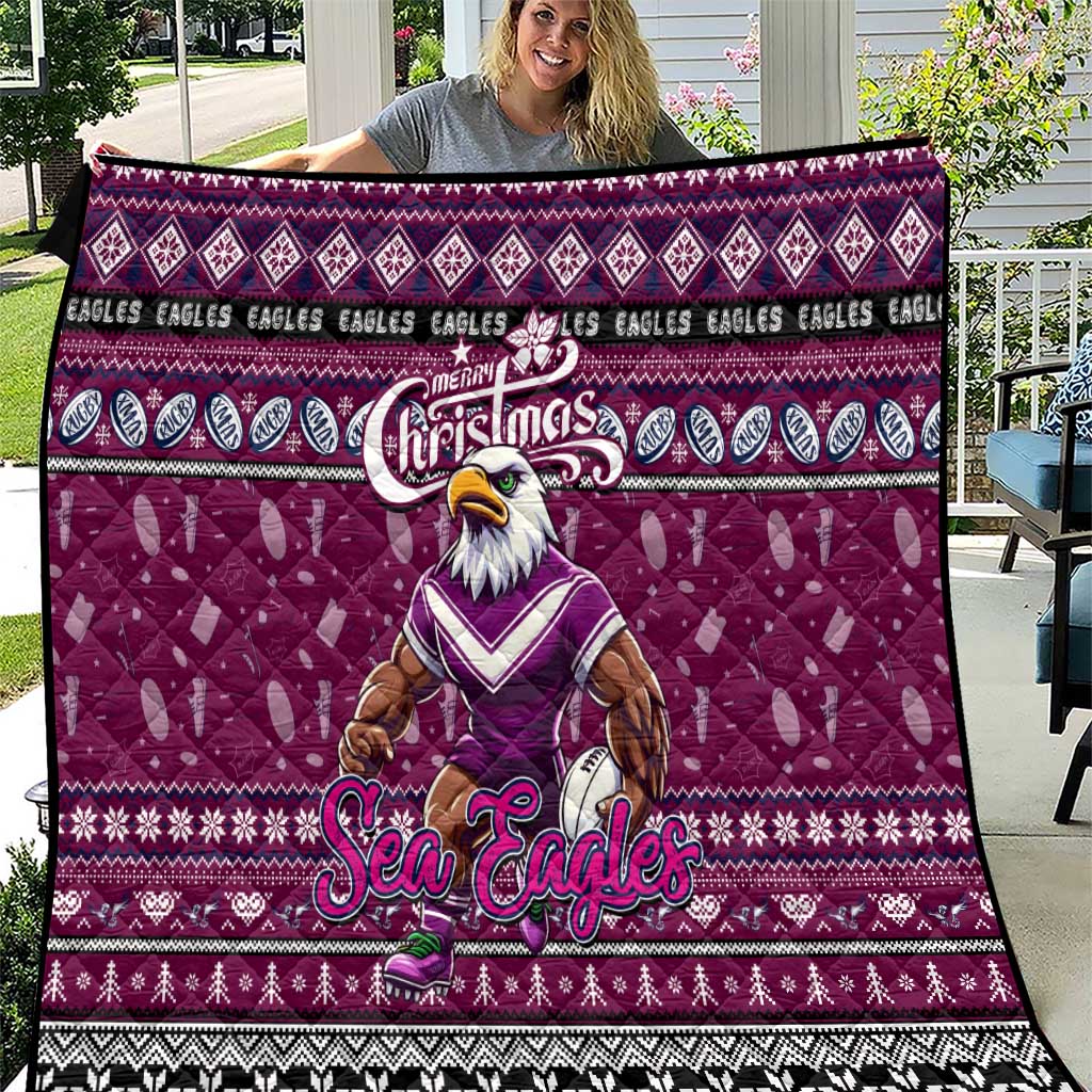 Sea Eagles Rugby Xmas Quilt Australia NRL Mascot