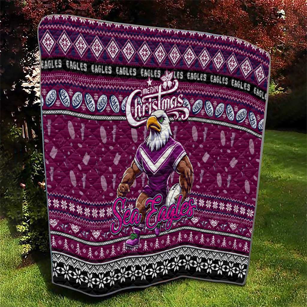 Sea Eagles Rugby Xmas Quilt Australia NRL Mascot