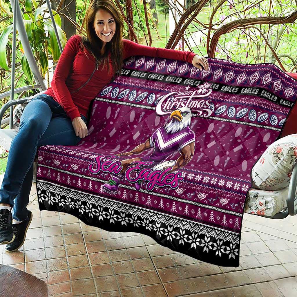 Sea Eagles Rugby Xmas Quilt Australia NRL Mascot