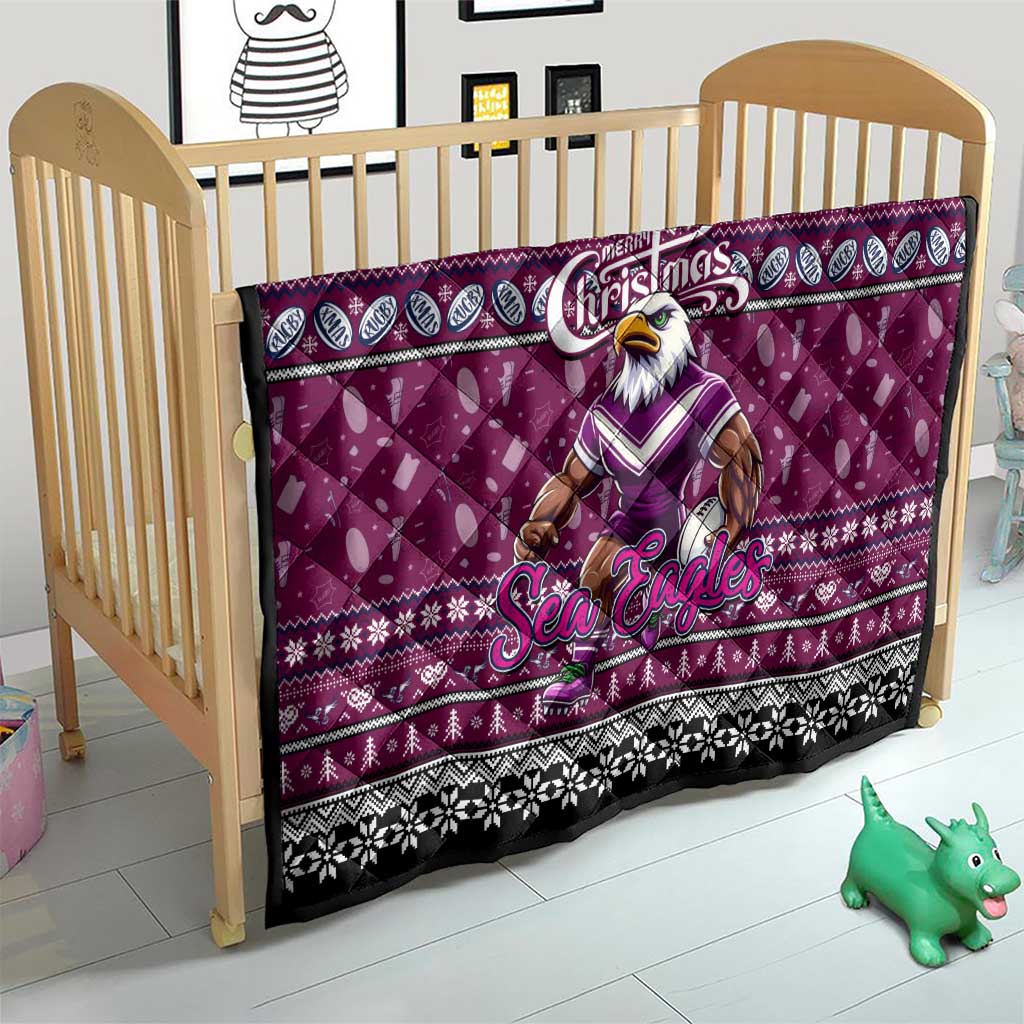 Sea Eagles Rugby Xmas Quilt Australia NRL Mascot