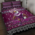 Sea Eagles Rugby Xmas Quilt Bed Set Australia NRL Mascot