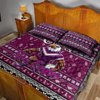 Sea Eagles Rugby Xmas Quilt Bed Set Australia NRL Mascot