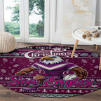 Sea Eagles Rugby Xmas Round Carpet Australia NRL Mascot