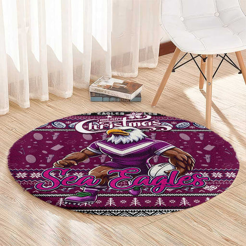 Sea Eagles Rugby Xmas Round Carpet Australia NRL Mascot